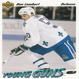 Dan Lambert - 1992 Upper Deck Young Guns Hockey Card